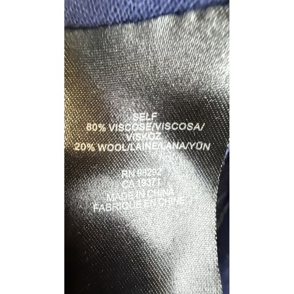 Tibi New York Sheer Navy High-Low Blouse | Minimalist Chic, Lightweight Layering - Picture 5 of 7